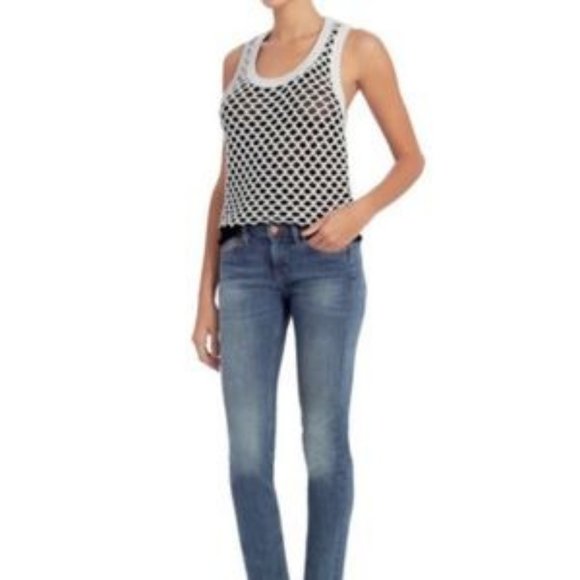 rag & bone/JEAN Taryn Crocheted Colorblock Tank - Picture 1 of 9